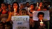 הודו הפגנות מחאה אונס נשים ילדה בת 8