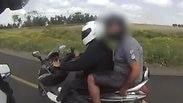 מרדף משטרה אחרי רוכב האופנוע