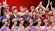 קים ג'ונג און מופע בלט סיני צפון קוריאה יום הולדת קים איל סונג