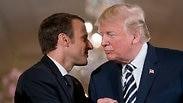 נשיא ארה"ב דונלד טראמפ נשיא צרפת עמנואל מקרון הבית הלבן וושינגטון