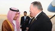 מזכיר המדינה האמריקני מייק פומפאו עם שר החוץ הסעודי עדל אל ג'ובייר ריאד סעודיה
