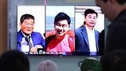 שלושה אמריקנים שבויים צפון קוריאה שחררה דיווח טלוויזיה טראמפ