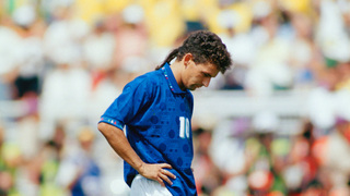 רוברטו באג'יו מאוכזב אחרי שהחמיץ בגמר 1994