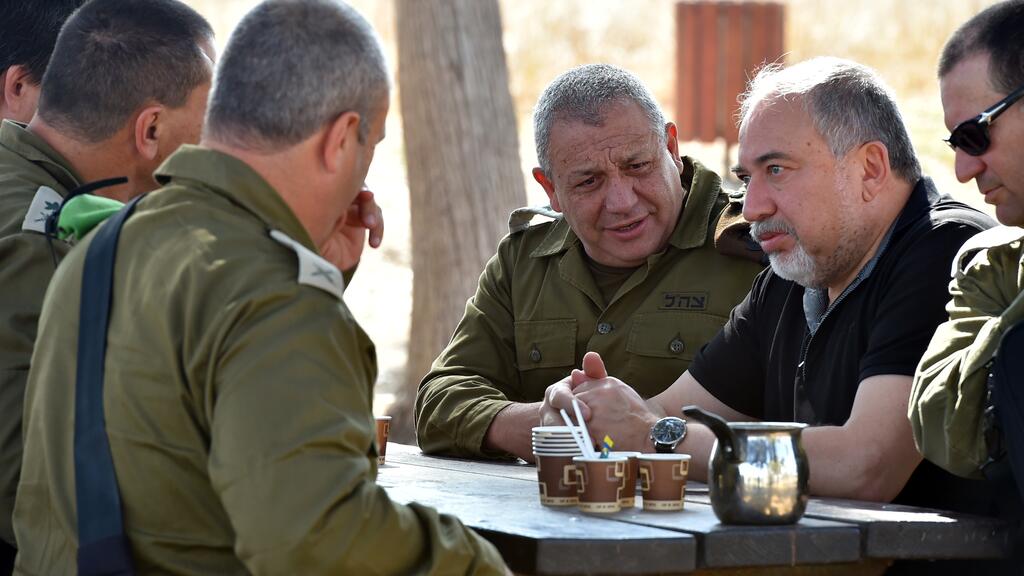 שר הביטחון אביגדור ליברמן ביקור ב אוגדת עזה