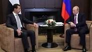 ולדימיר פוטין פגישה עם נשיא סוריה בשאר אסד ב סוצ'י רוסיה