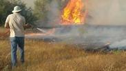 אש שריפה שמורת טבע נחל ה בשור ב דרום להבות נזק