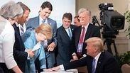 טראמפ ומנהיגי ה-G7