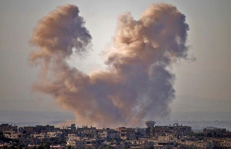 סוריה דרעא פליטים סורים בורחים מלחמת אזרחים לעבר רמת הגולן ישראל