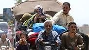 פליטים ממחוז דרעא מגיעים למחוז קונייטרה רמת הגולן גבול ישראל סוריה