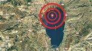 מפה רעידת אדמה טבריה כנרת כינרת מוקד הרעש