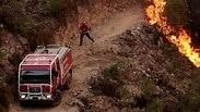 גל חום ב אירופה שריפת יער מונשיקה דרום פורטוגל