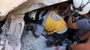 סוריה פיצוץ מצבור נשק שני בניינים קרסו עשרות הרוגים