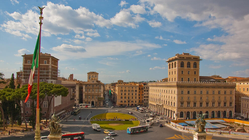 Rome (Photo: Shutterstock) כיכר פיאצה ונציה ברומא איטליה