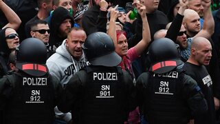 הפגנה של הימין הקיצוני בעיר קמניץ בגרמניה