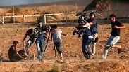 מהומות של פלסטינים בגבול רצועת עזה