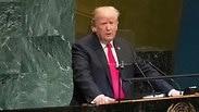 דונלד טראמפ נואם בעצרת האו"ם ה73