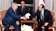 נתניהו ונשיא מצרים א-סיסי בניו יורק