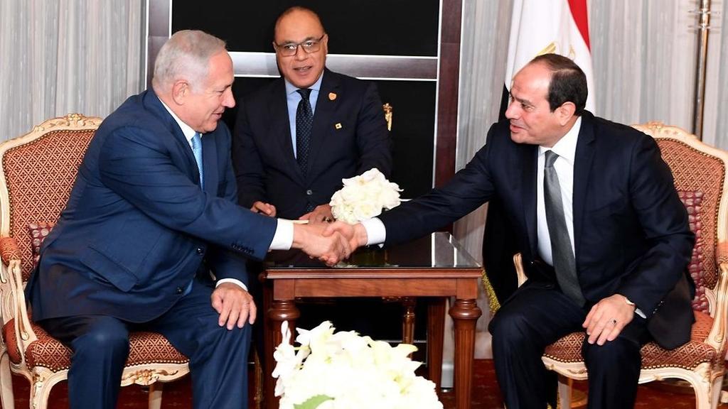 Prime Minister Benjamin Netanyahu meeting with Egyptian President Abdel Fattah el-Sisi in New York 