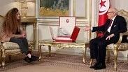 נשיא תוניסיה במפגישה עם עהד תמימי
