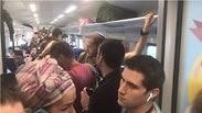 רכבת ישראל רכבות עומס איחורים קרונות עמוסים אחרי החג ל כיון תל אביב