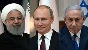 ראש הממשלה בנימין נתניהו נשיא איראן חסן רוחאני נשיא רוסיה ולדימיר פוטין 