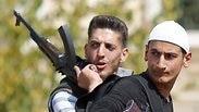 דרוזים חמושים בסווידא שבסוריה