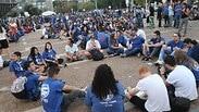 האסיפה הישראלית המרכזית של מועצת תנועות הנוער בכיכר רבין לזכרו של יצחק רבין 
