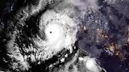 תמונת לווין של סופה סופת ה הוריקן ווילה מזרח האוקיינוס השקט בדרך לחופי מקסיקו ארה"ב
