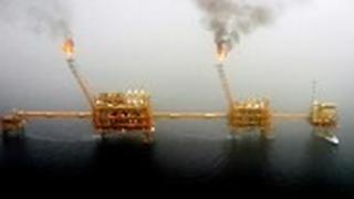 אסדת ייצור נפט במפרץ הפרסי