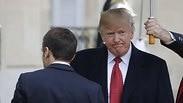 דונלד טראמפ ביקור בארמון האליזה עם עמנואל מקרון פריז צרפת
