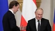נשיא רוסיה ולדימיר פוטין ו קנצלר אוסטריה סבסטיאן קורץ