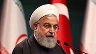 נשיא איראן חסן רוחאני ב אנקרה טורקיה