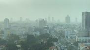 סופת אבק מעל תל אביב
