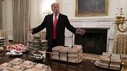 השבתת הממשל דונלד טראמפ הזמין מאות המבורגרים לבית הלבן ארה"ב