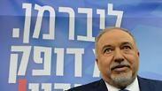 יו"ר ישראל ביתנו, אביגדור ליברמן, בכנס פתיחת קמפיין הבחירות של המפלגה 
