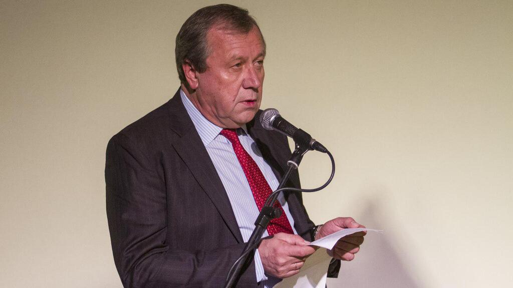 Anatoly Viktorov (Photo: Ido Erez) אנטולי ויקטורוב בטקס השואה הבינלאומי במכון משואה, תל יצחק