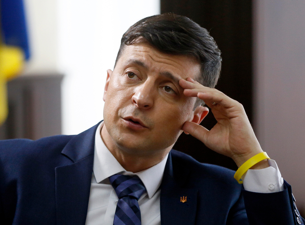 אוקראינה וולודימיר זלנסקי קומיקאי רץ לנשיאות בדרך להיות נשיא