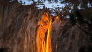 מפל אש firefall פארק לאומי בקליפורניה יוסמיטי 