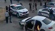 תיעוד לחילופי האש בין שוטרים וחשודים בטובא