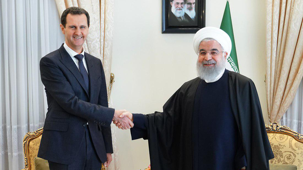 נשיא איראן חסן רוחאני פגישה עם בשאר אסד נשיא סוריה ב טהרן