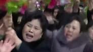 פיונגיאנג צפון קוריאה קבלת פנים ל קים ג'ונג און שחזר מ וייטנאם 