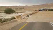 חסימות כבישים כביש הערבה מזג אוויר תחזית שיטפון שיטפונות