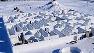 קנדה מבוך קרח הגדול בעולם