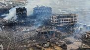 62 הרוגים לאחר פיצוץ במפעל כימי בסין, תצלומי אוויר של אחרי ההרס