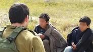 מעצרם של הילדים הפלסטינים שניסו לחדור עם סכין לשטח ישראל