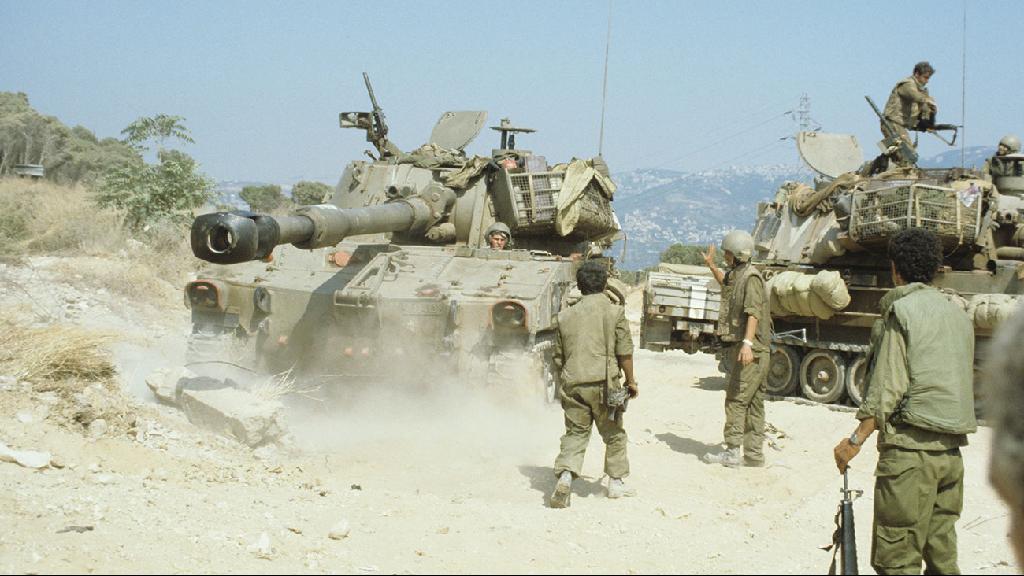 Israeli troops in Lebanon in 1982 