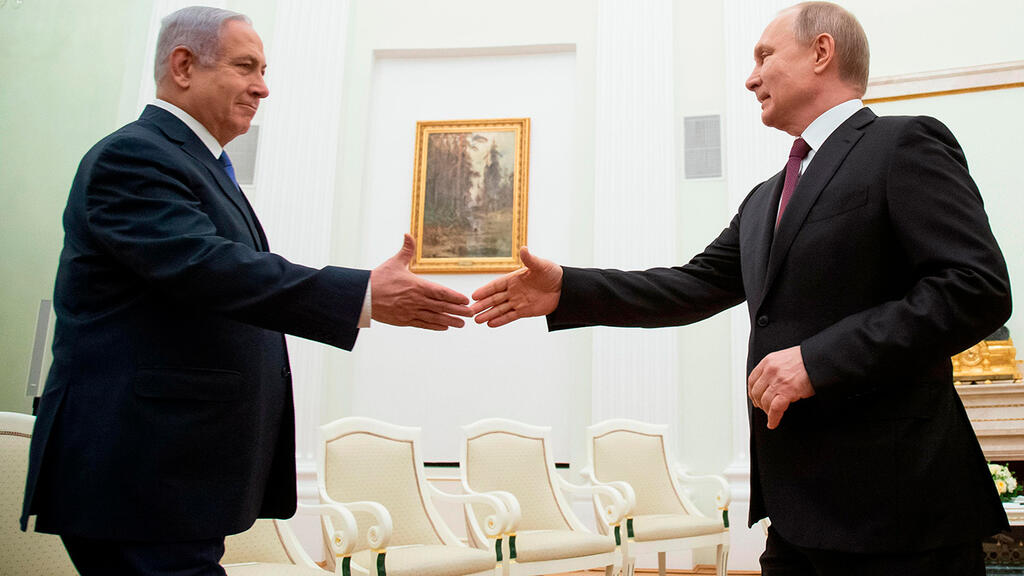 ראש הממשלה בנימין נתניהו פגישה עם נשיא רוסיה ולדימיר פוטין ב מוסקבה