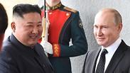 מנהיג צפון קוריאה קים ג'ונג און בפגישה עם נשיא רוסיה ולדימיר פוטין במוסקבה