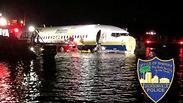 מטוס בואינג 737 נחת בנהר בפלורידה