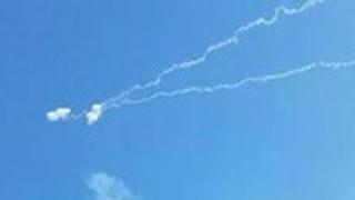 כיפת ברזל מיירטת טיל